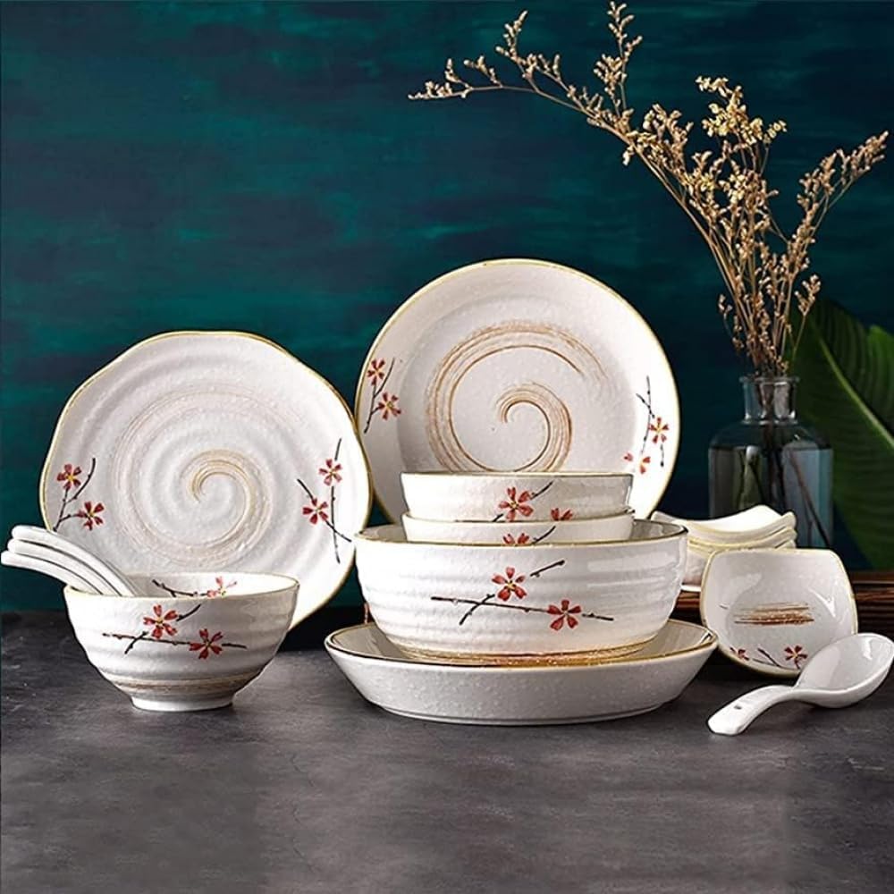 KryZaro上品な桜模様の陶器製食器セット 楽天市場】桜隠し 16cm 取り皿